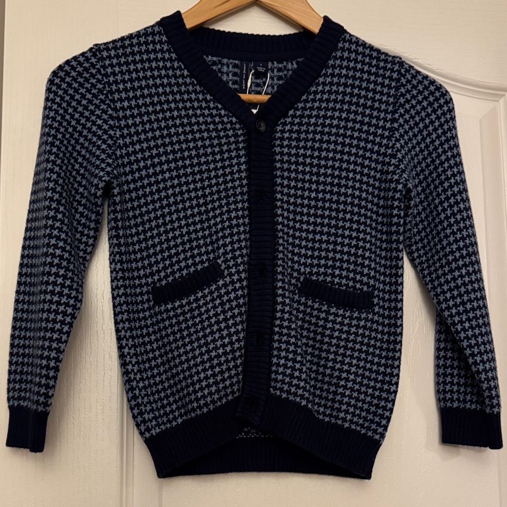 Janie and Jack Navy and White Kids Sweater